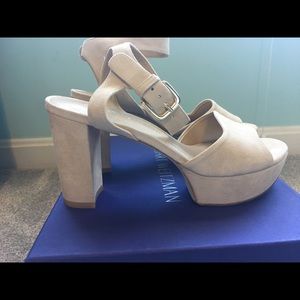 Stuart Weitzman suede platform sandals